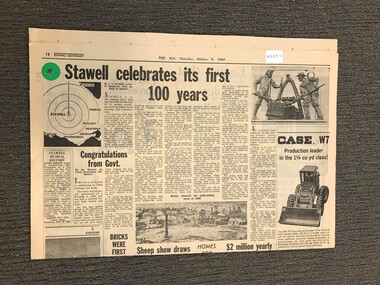 Archive - Newspaper Suppliment, Stawell Celebrates its First 100 Years 1969, 09/10/1969