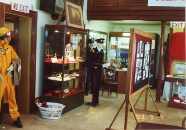Photograph, Fire Brigade Memorabilia Display -- Coloured