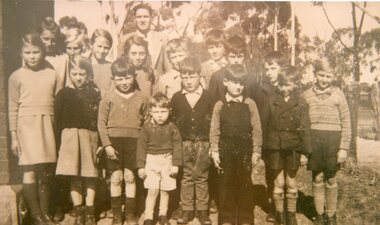 Photograph, Deep Lead  Students and Teacher Circa 1954