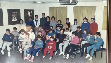 Photograph - Framed Photographic Print, Pleasant Creek Training Centre, Pleasant Creek Training Centre Staff and Students. Biala Section late 1980's, 1980's