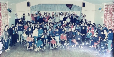 Photograph - Large Photographic Print, Pleasant Creek Training Centre, John Cathcart Retirement July 1990. Pleasant Creek Training Centre Staff and Students, 1990