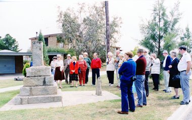 Photograph, Group of Stawell Historical Society members at Old Cemetery at One Tree Hill