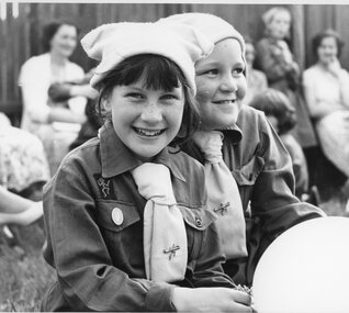 Photograph, Close up of two Stawell Brownies