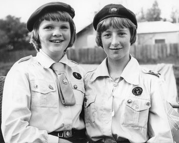 Photograph, Portrait of two Girl Guides in uniform