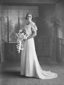 Photograph, Wedding portrait of Gladys Fisher of Great Western