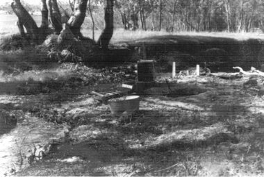 Photograph, Gold fossicking Concongella Creek 1960's