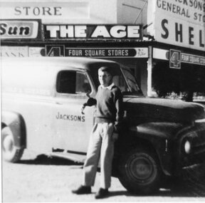 Photograph, Jacksons General Store Great Western and Delivery Van
