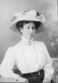 Photograph, Portrait of lady in Hat c. 1900 Great Western