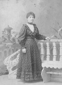 Photograph, Studio Portrait of lady in dress