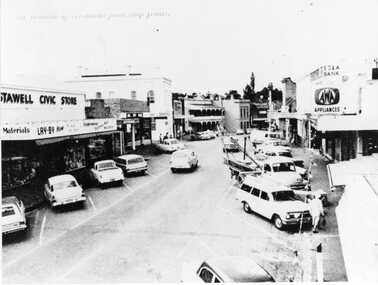 Photograph, Upper Main Street Removal of Verandahs, 1960's