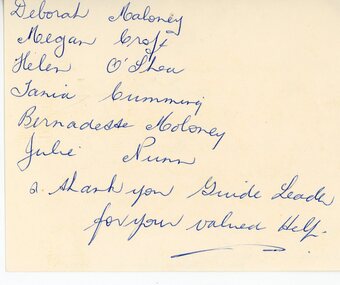 Photograph, Fifty two colour photographs of Girl Guides and Brownies