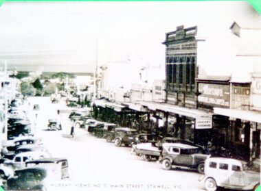 Photograph, Copy of Postcard Main Street Stawell 1942, c 1942