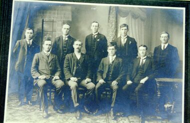 Photograph, Group Portrait of nine men