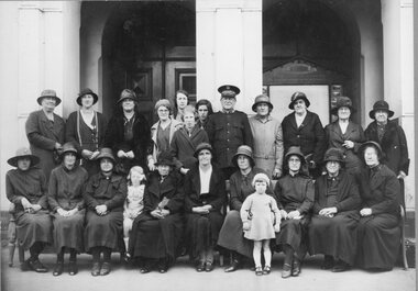 Photograph, Opening of Citadel 1934 Group in Front of Town Hall 1934