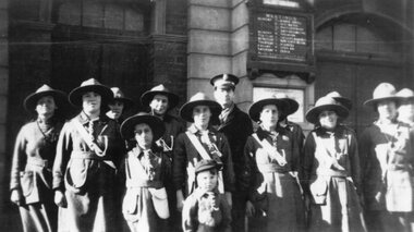 Photograph, Beatrice Gray Salvation Army Guard Leader and Guards