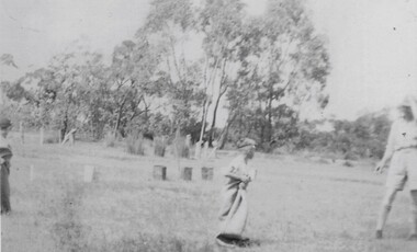 Photograph, Leadcourt School  Sports Sack Race