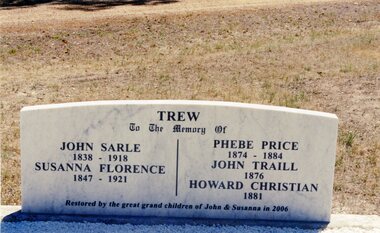 Photograph, The Trew Headstone