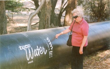 Photograph, Pipes for the Halls Gap Pipeline