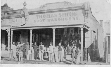 Photograph, Thomas Smith Boot Warehouse Upper Main Street South Side