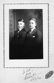 Photograph, Portrait of Joe & Kitchener Floyd 1934, 1934