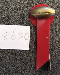 Medal - Realia - Numismatics, Stawell Football Club Badge, ribbon and pin. 1957