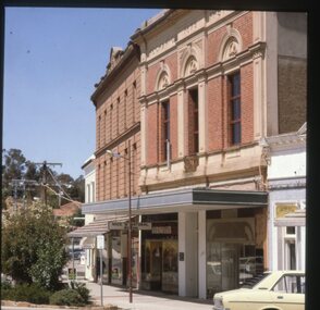 Slide, Set of Large Format colour positive slides of Stawell c1970 - Mechanics Institute Upper Main Street