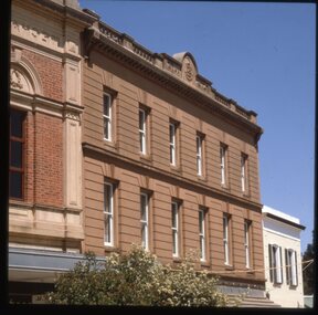 Slide, Set of Large Format colour positive slides of Stawell c1970 - Kirkella Building upper Main Street