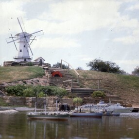 Slide, Set of Large Format colour positive slides of Stawell c1970 - World in Miniature Windmill and Ship