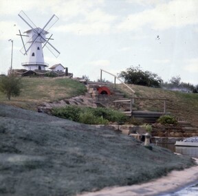 Slide, Set of Large Format colour positive slides of Stawell c1970 World in Miniature Windmill