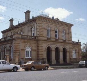 Slide, Set of Large Format colour positive slides of Stawell c1970 - Court House Patrick Street