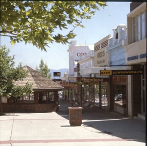 Slide, Set of Large Format colour positive slides of Stawell c1970 - Gold Reef Mall Stawell with Rotunda