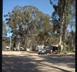 Slide, Set of Large Format colour positive slides of Stawell c1970 - Grampians Gate Caravan Park