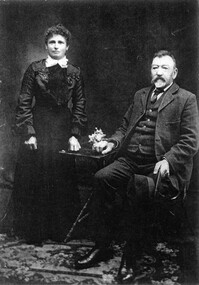 Photograph, Emile Blampied and wife Marie c1880