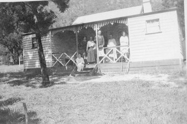 Photograph, Cragg family rented Holiday House in Grampians.  c1920’s