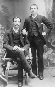 Photograph, William Grundy Cragg 1862-1938 and possibly his younger brother.   c1890