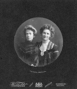Photograph, Pebbie Wearmouth & Mrs Anderson c1890s
