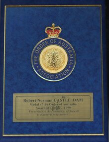 Archive, Collection of Dr Norm Castles Certificates and Photographs