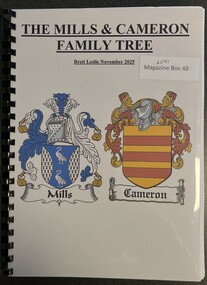 Book, The Mills & Cameron Family Tree