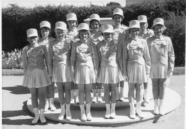 Photograph, Three Marching Girl Teams at Central Park