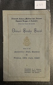 Book, Annual Smoke Social 1946