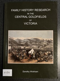 Book, Family History Research in the Central Goldfields of Vivtoria