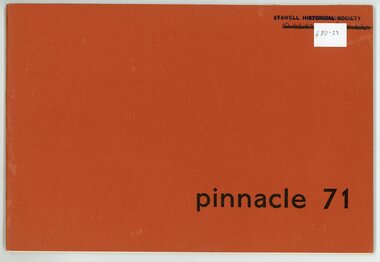 Book - Magazine, Stawell High School, The Pinnacle 1971.  Stawell High School, 1912-1986