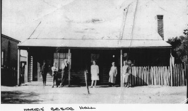 Photograph, Harris Home beside Hall in Great Western  c1900's