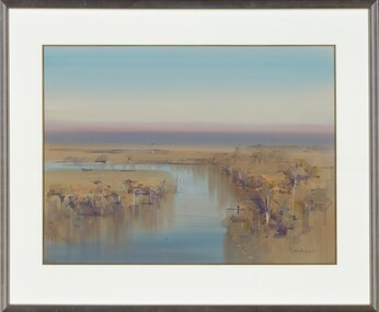 Painting, BORRACK, John, Murray near Renmark, 1987