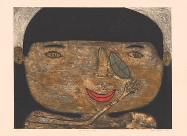Print, BOWEN, Dean, Boy Holding a Leaf, 1999