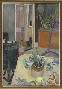 Painting, KEATS, Julianna Louise, Room with iris, 1978