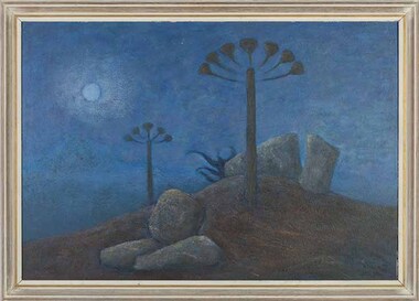 Painting, Howard Sparks, World of Blue, 1966