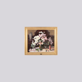 Painting, Patricia Moran, Chrysanthemums, 1986