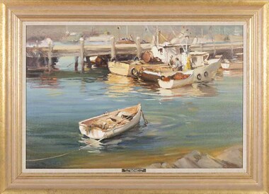 Painting, Ross Paterson, April Morn, Eden, 1991