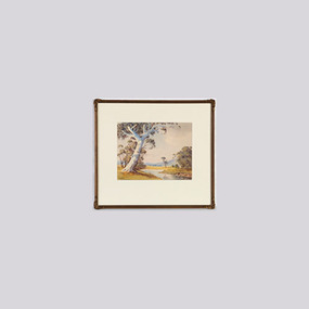 Painting, V. R. Watt, Untitled (Pastoral landscape with river), unknown
